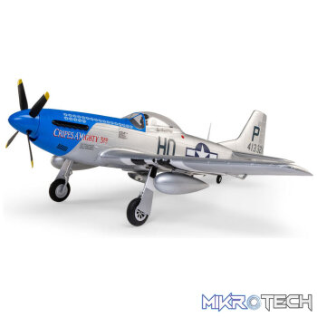 E-flite P-51D Mustang 1.2m BNF Basic with AS3X and SAFE Select Cripes AMighty 3rd